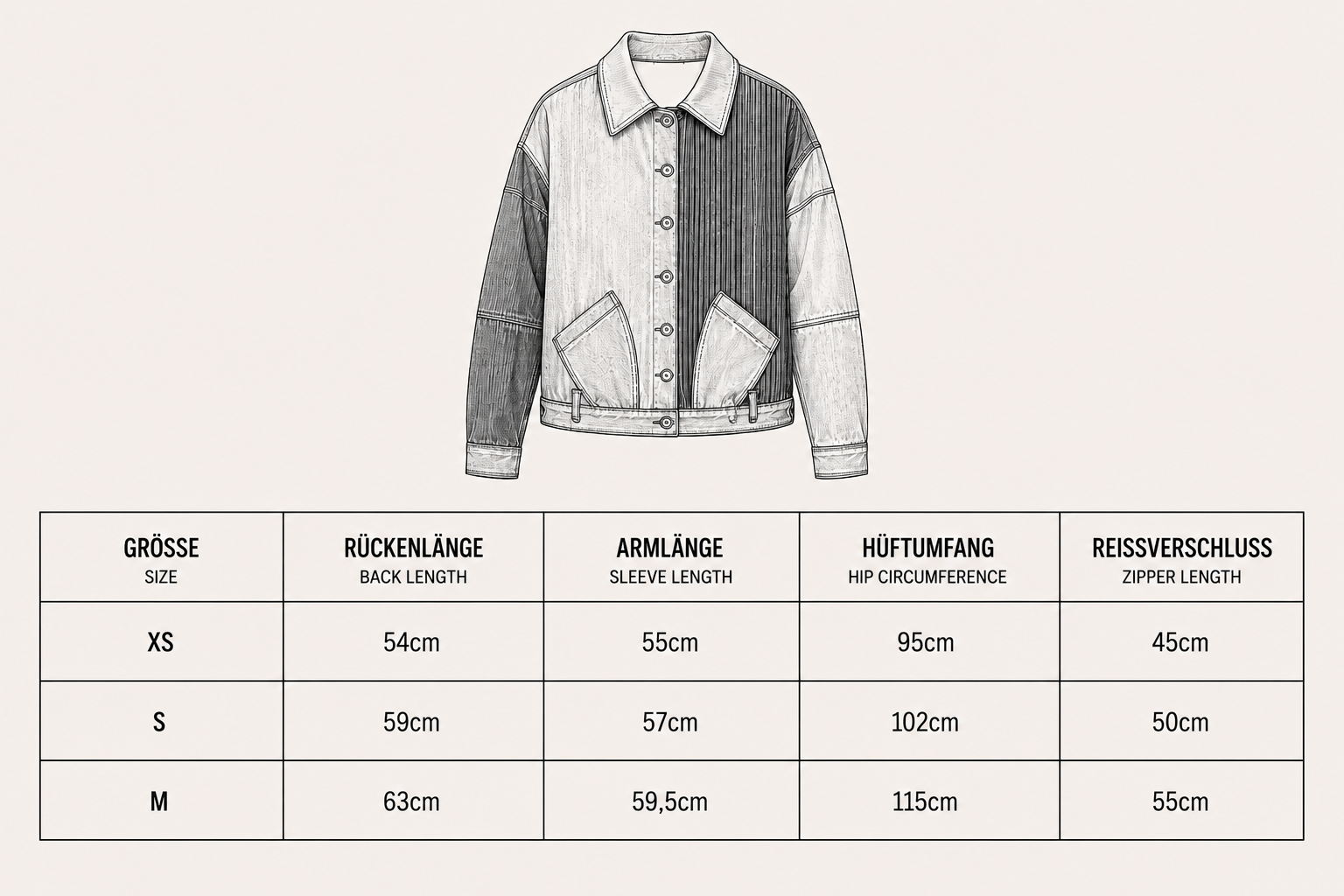 Patchwork Oversized Denim Jacket Pattern – Schnittmuster | Recrave Upcycling