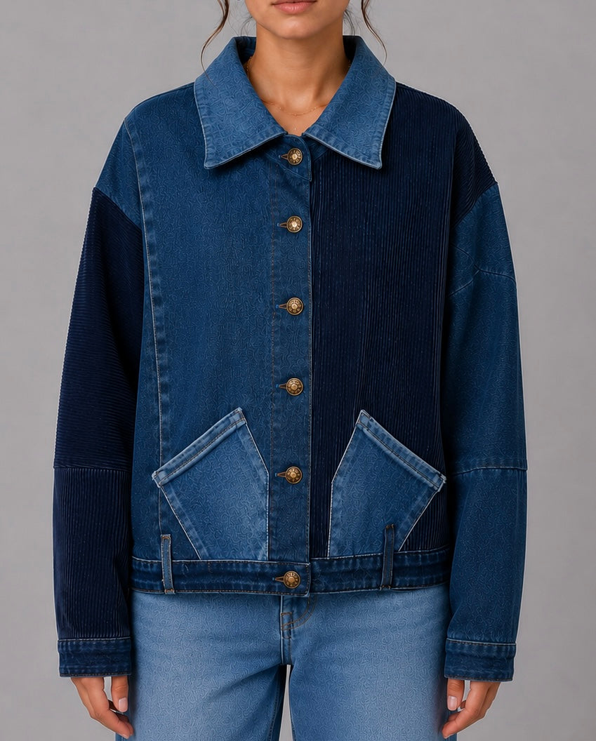 Patchwork Oversized Denim Jacket Pattern – Schnittmuster | Recrave Upcycling