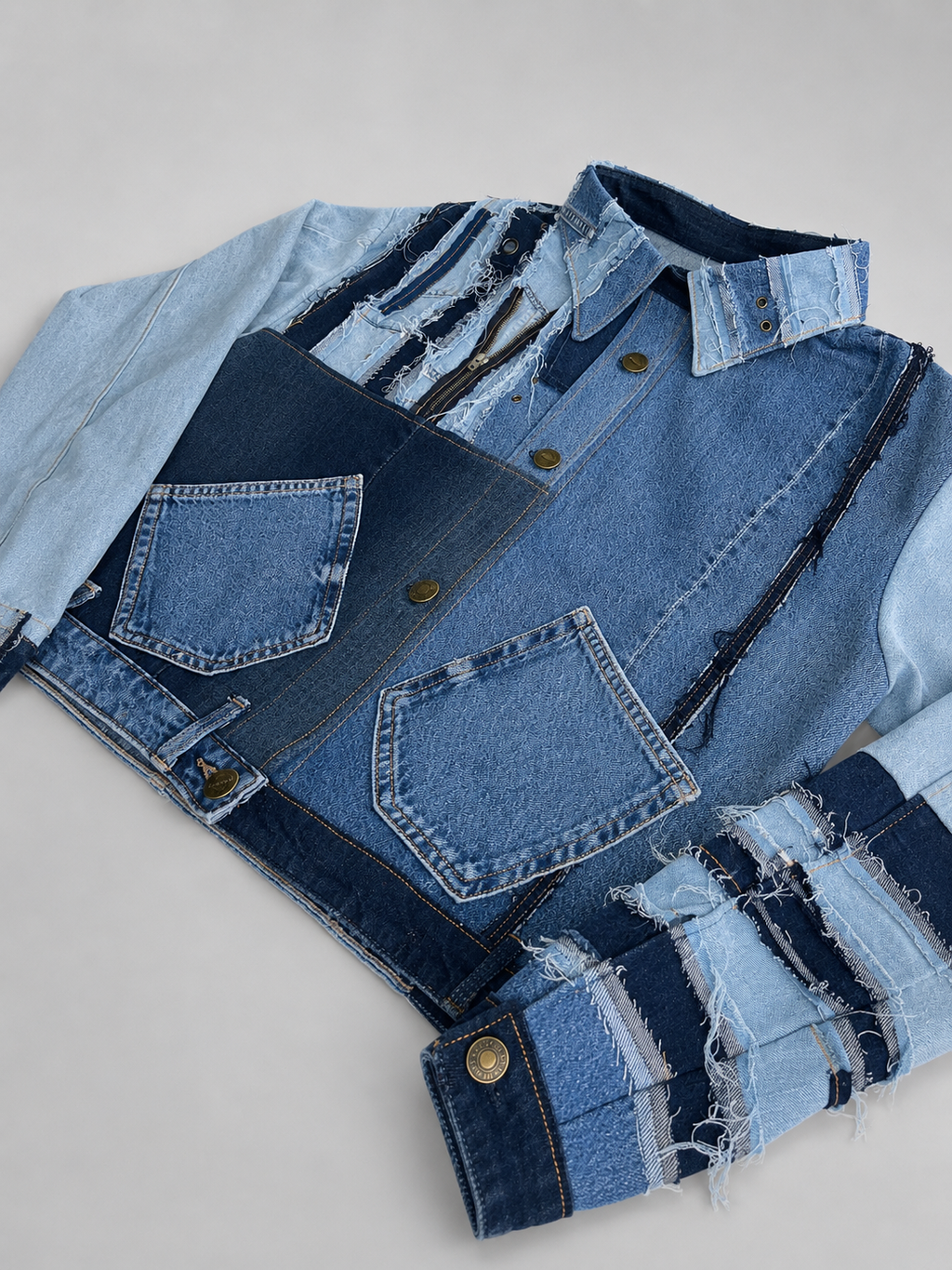 Distressed denim jacket "10 Hours" (Pre-Order)