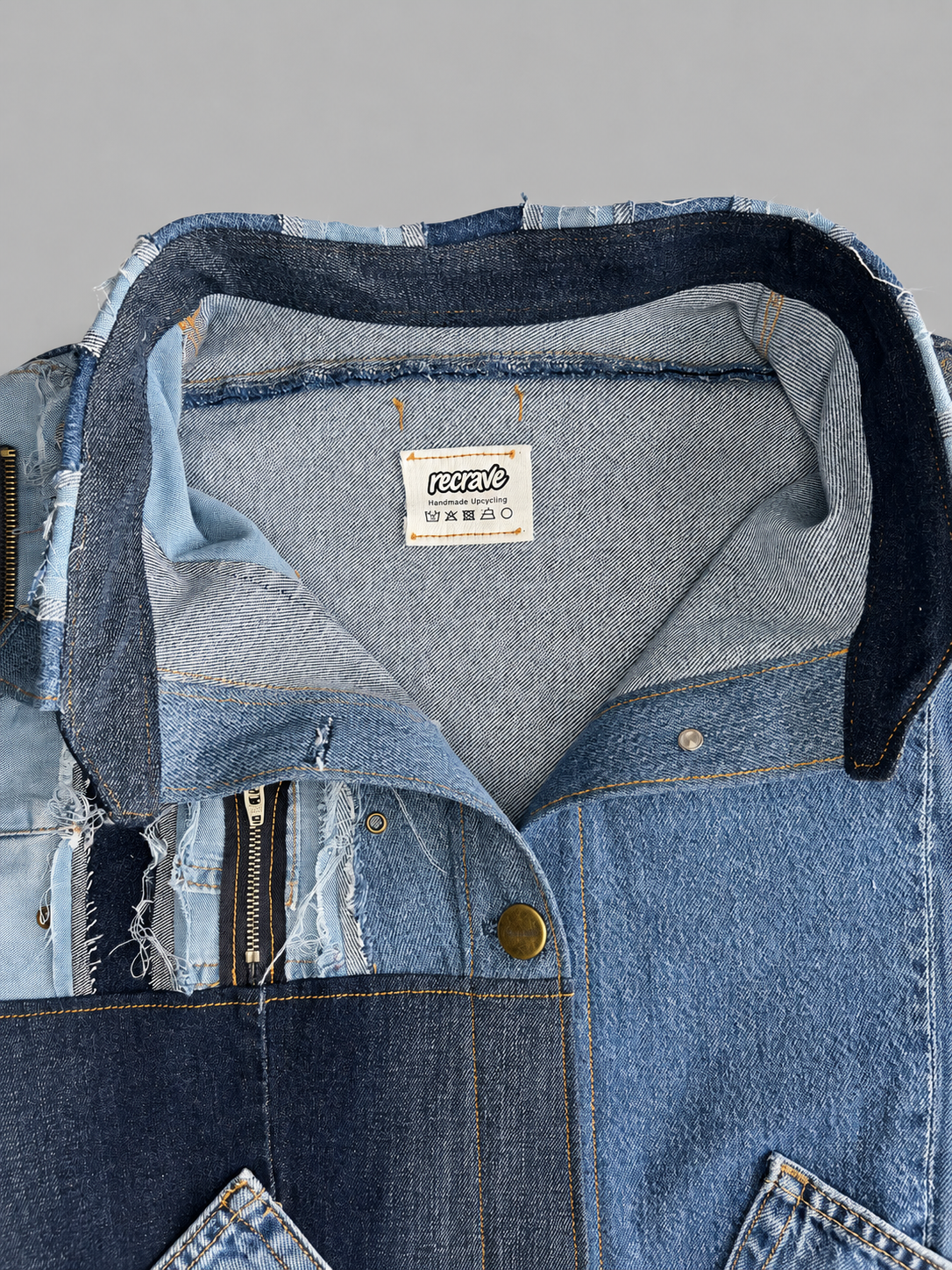 Distressed denim jacket "10 Hours" (Pre-Order)