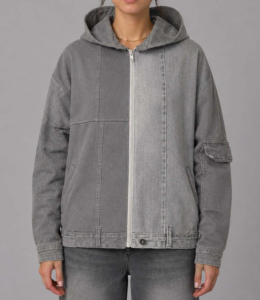 Patchwork Oversized Denim Jacket Pattern – Schnittmuster | Recrave Upcycling