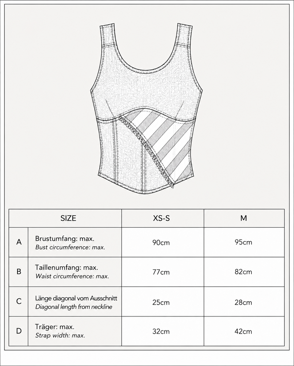 Denim Corset Sewing Pattern - Schnittmuster | Recrave Upcycling