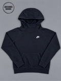 Nike Hoodie in Dunkelblau mit hohem Kapuzenkragen XS - second hand