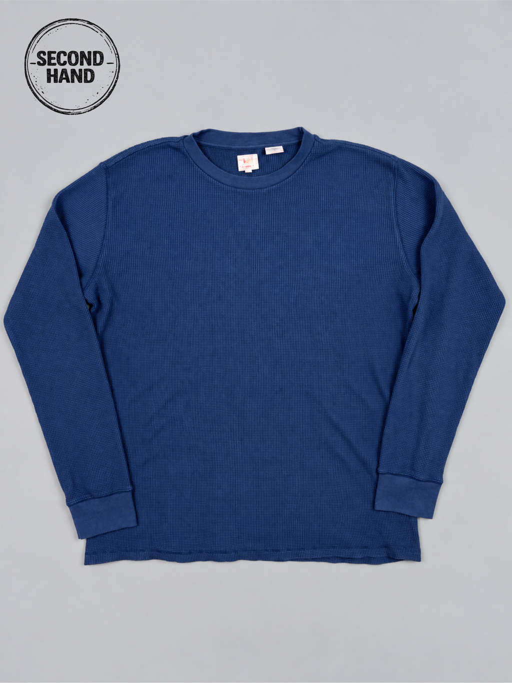 Levi's Langarmshirt dunkelblau basic L - second hand