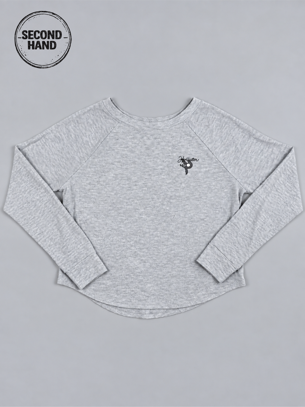 Hollister Langarmshirt in Grau XS / S - second hand