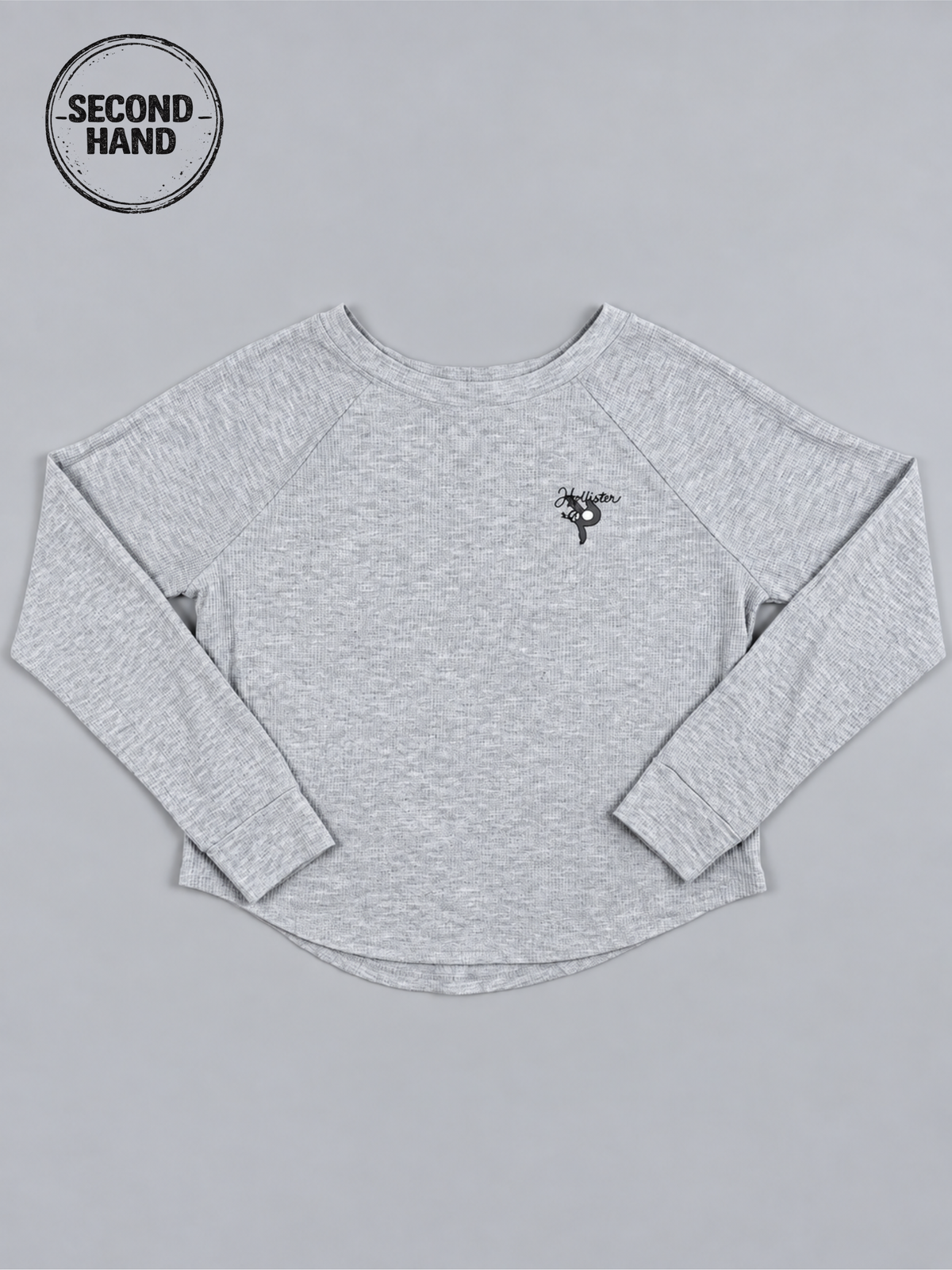 Hollister Langarmshirt in Grau XS / S - second hand