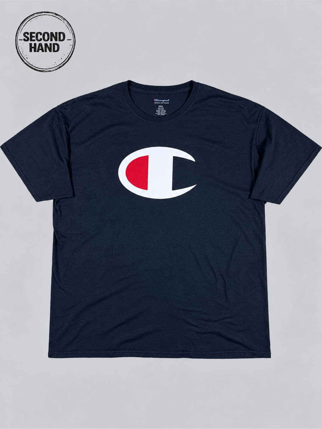 Champion T-Shirt Logo Print schwarz XXXL - second hand