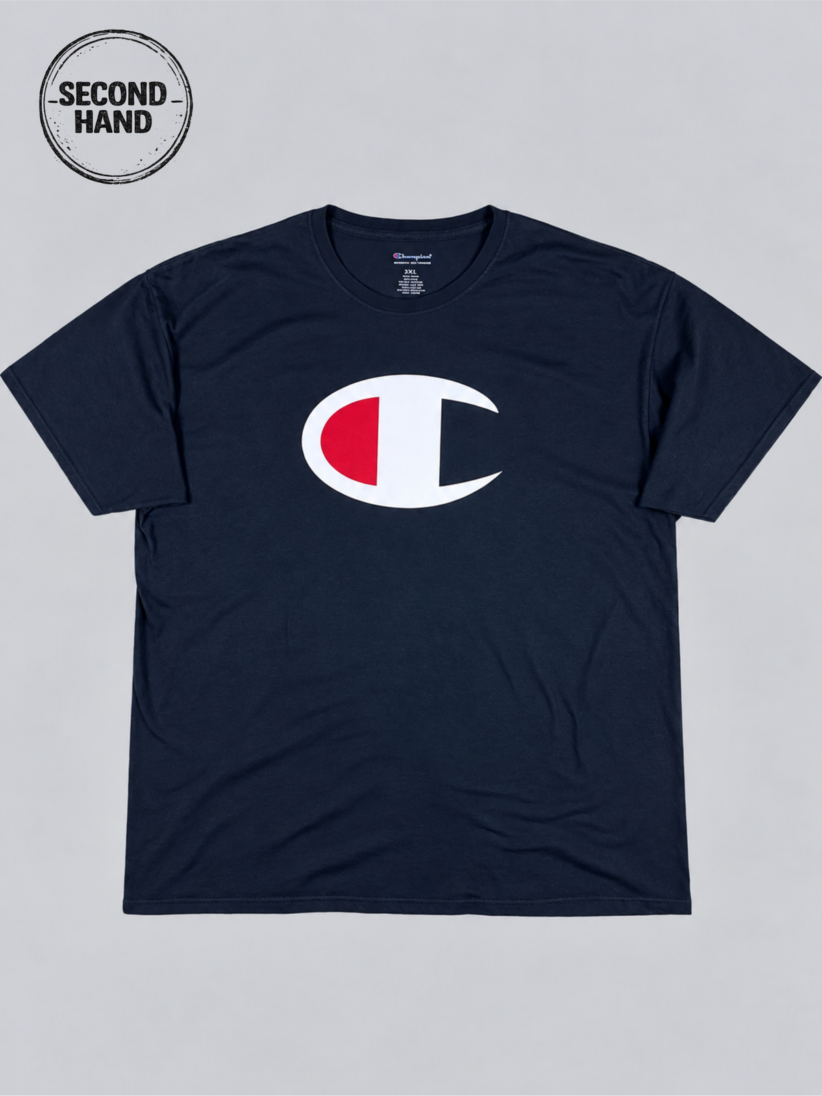 Champion T-Shirt Logo Print schwarz XXXL - second hand