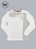 PUMA Langarmshirt in Creme und Beige M - second hand