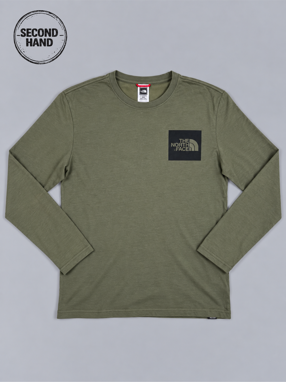 The North Face Langarmshirt olivgrün M - second hand