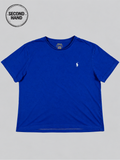 Polo Ralph Lauren T-Shirt in Royalblau mit Logo S - second hand