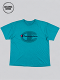Champion T-Shirt in Türkis XXL - second hand