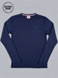 Tommy Jeans Langarmshirt in Navy M - second hand