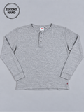 Levi’s Henley-Langarmshirt in Grau XL - second hand