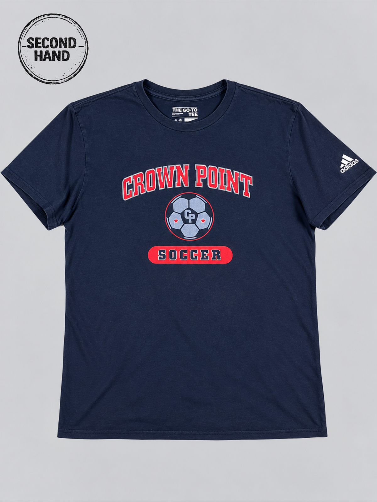 Adidas Crown Point Soccer T-Shirt in schwarz S - second hand