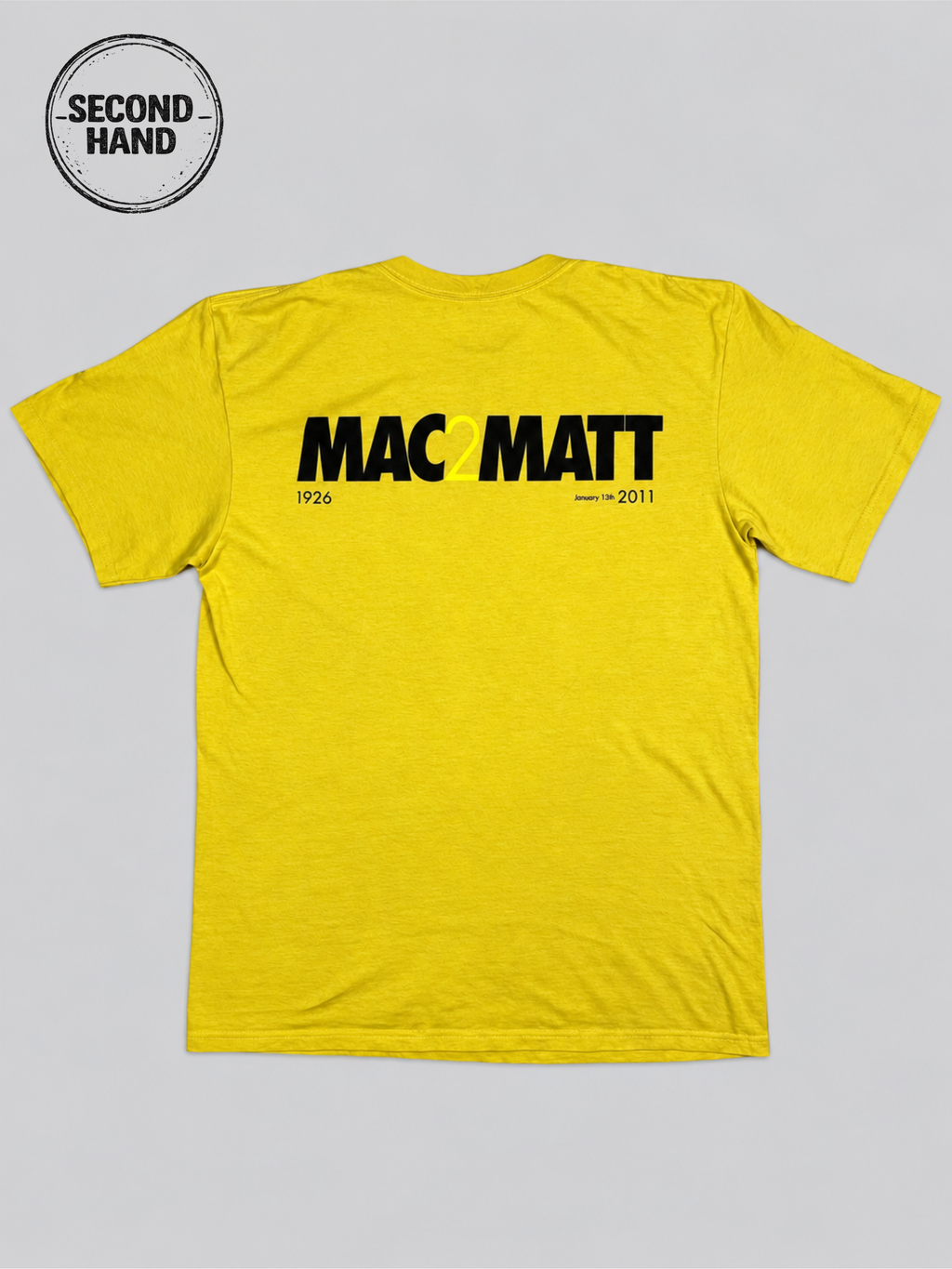 T-Shirt Nike mit „MAC MATT“-Rückenprint S - second hand