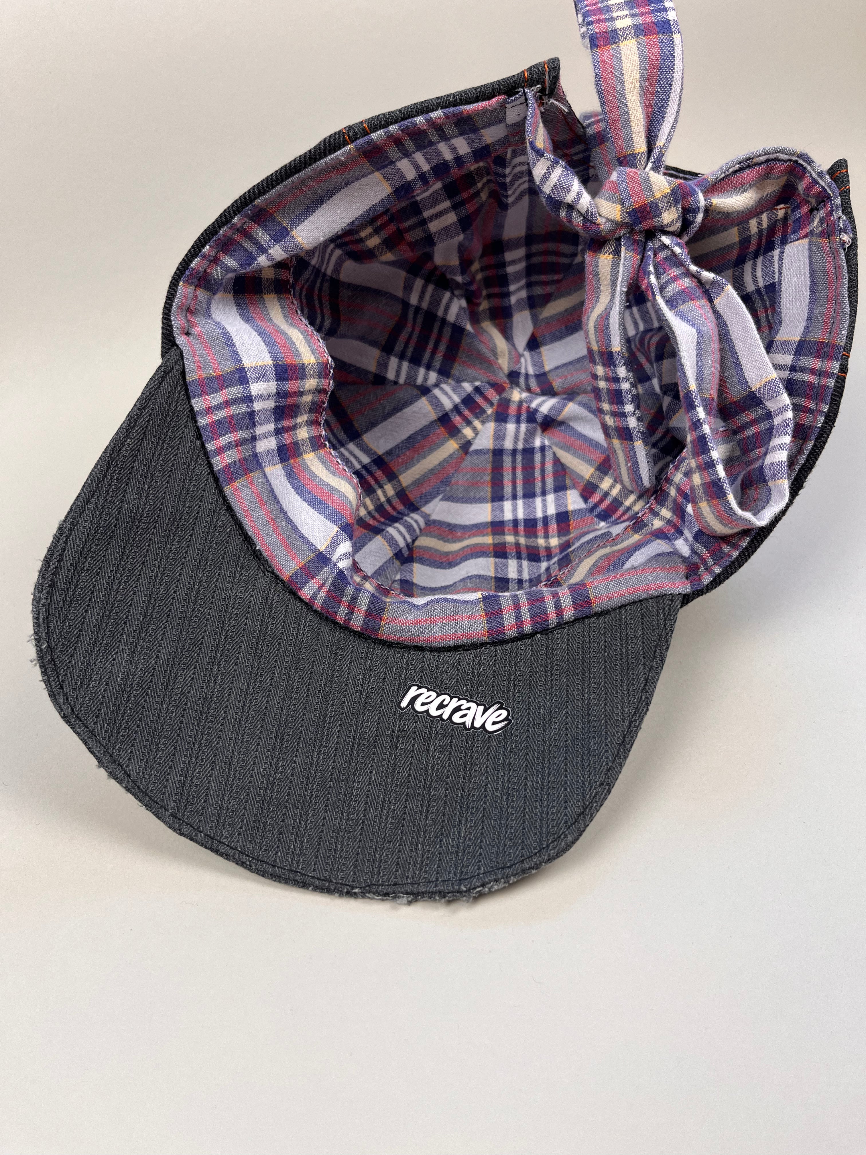 Upcycling Denim Cap – Distressed & Karo | recrave originals