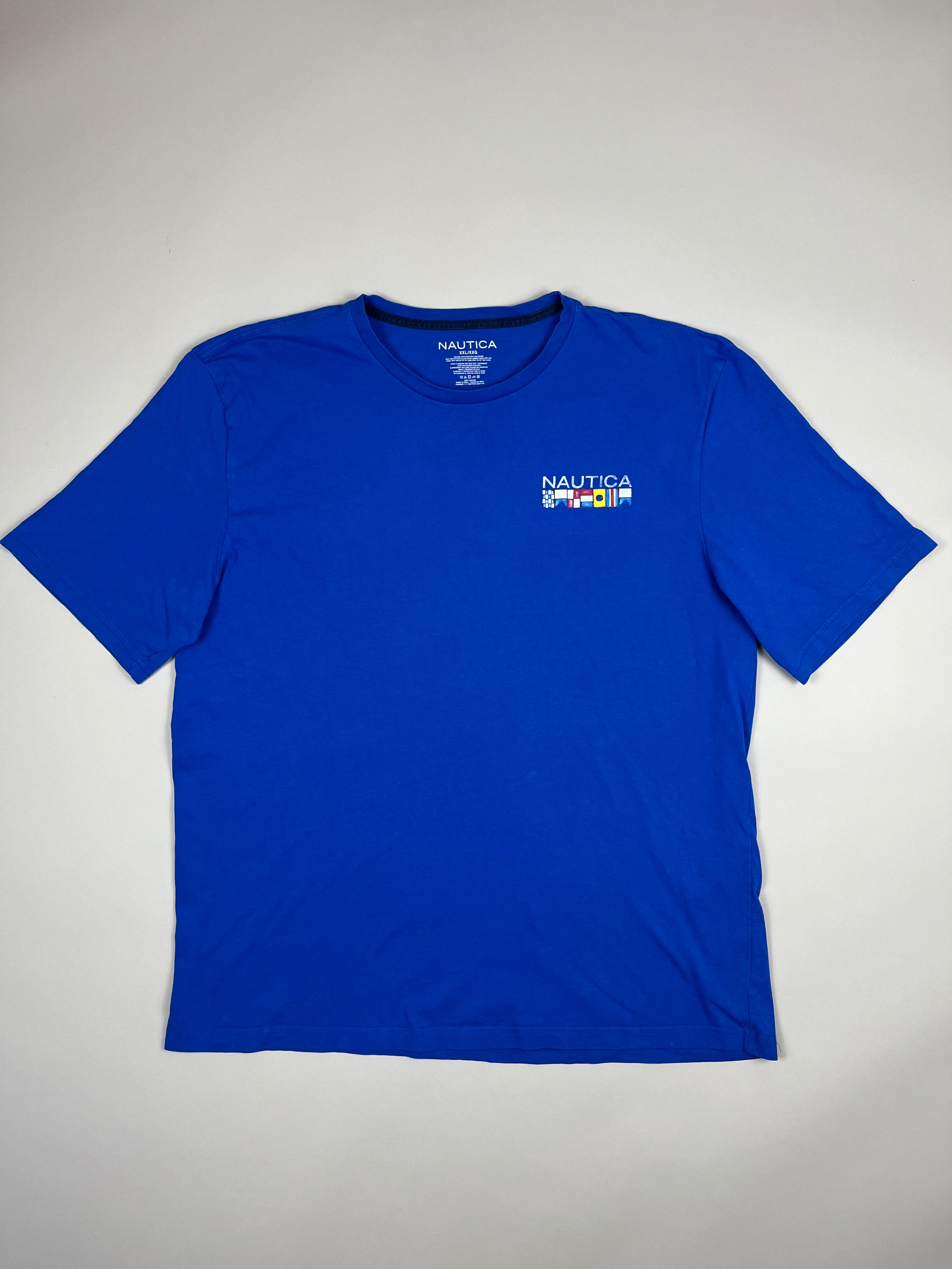 Nautica T-Shirt mit maritimem Flaggenprint XXL - second hand