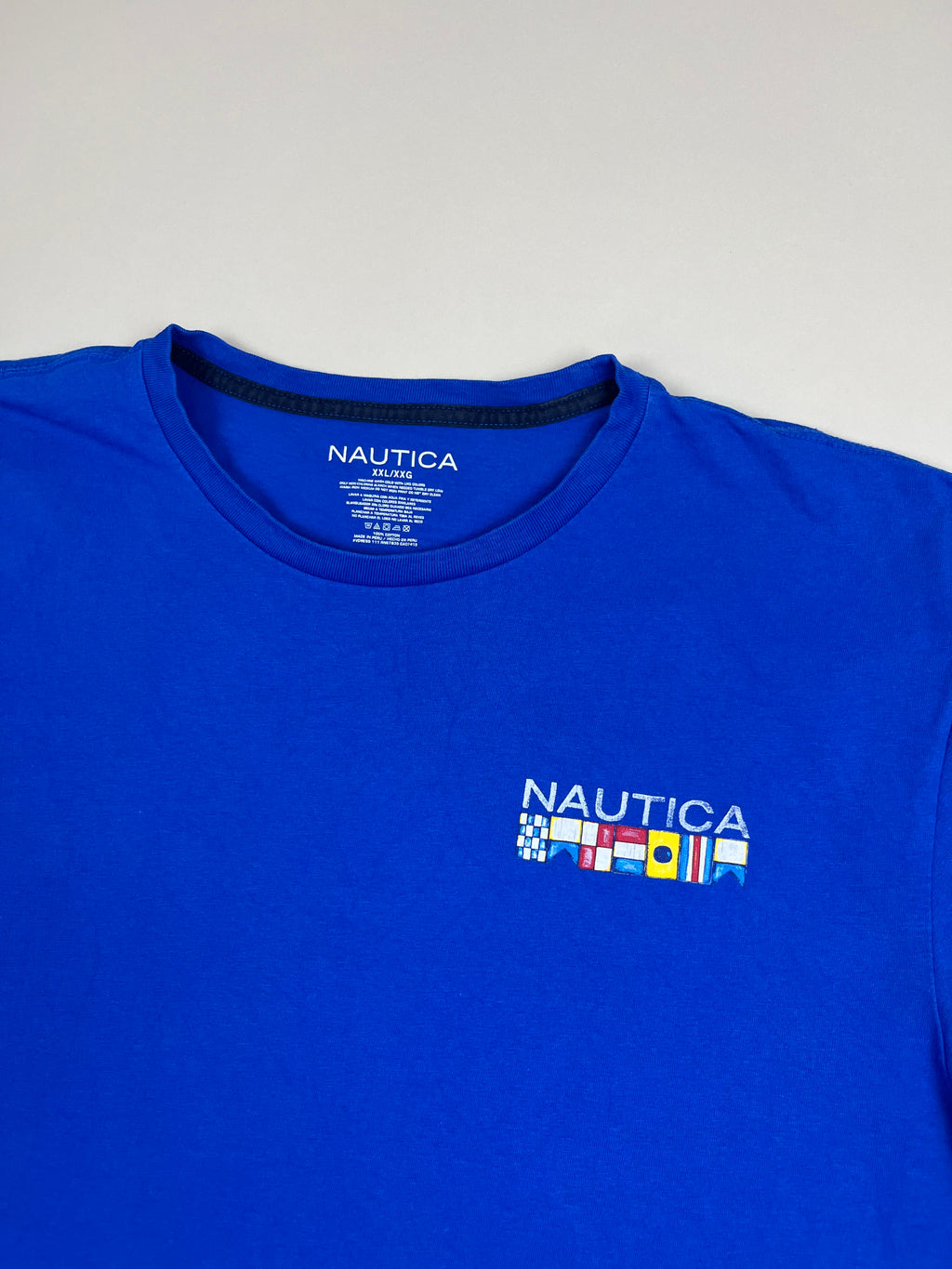 Nautica T-Shirt mit maritimem Flaggenprint XXL - second hand
