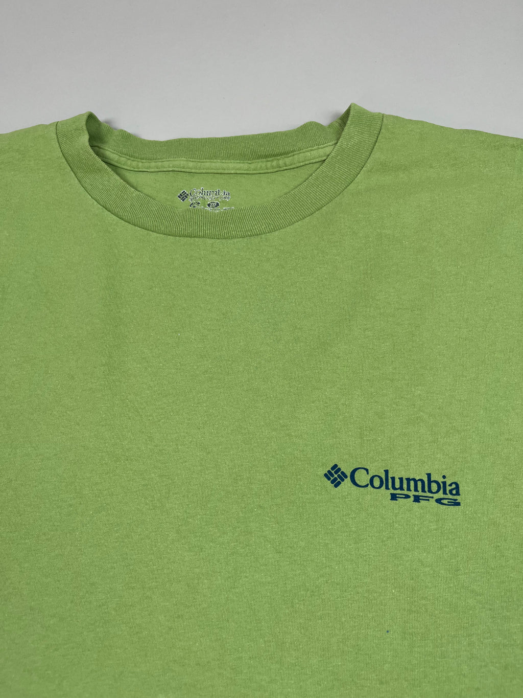 Columbia PFG T-Shirt mit Rückenprint, hellgrün XL - second hand
