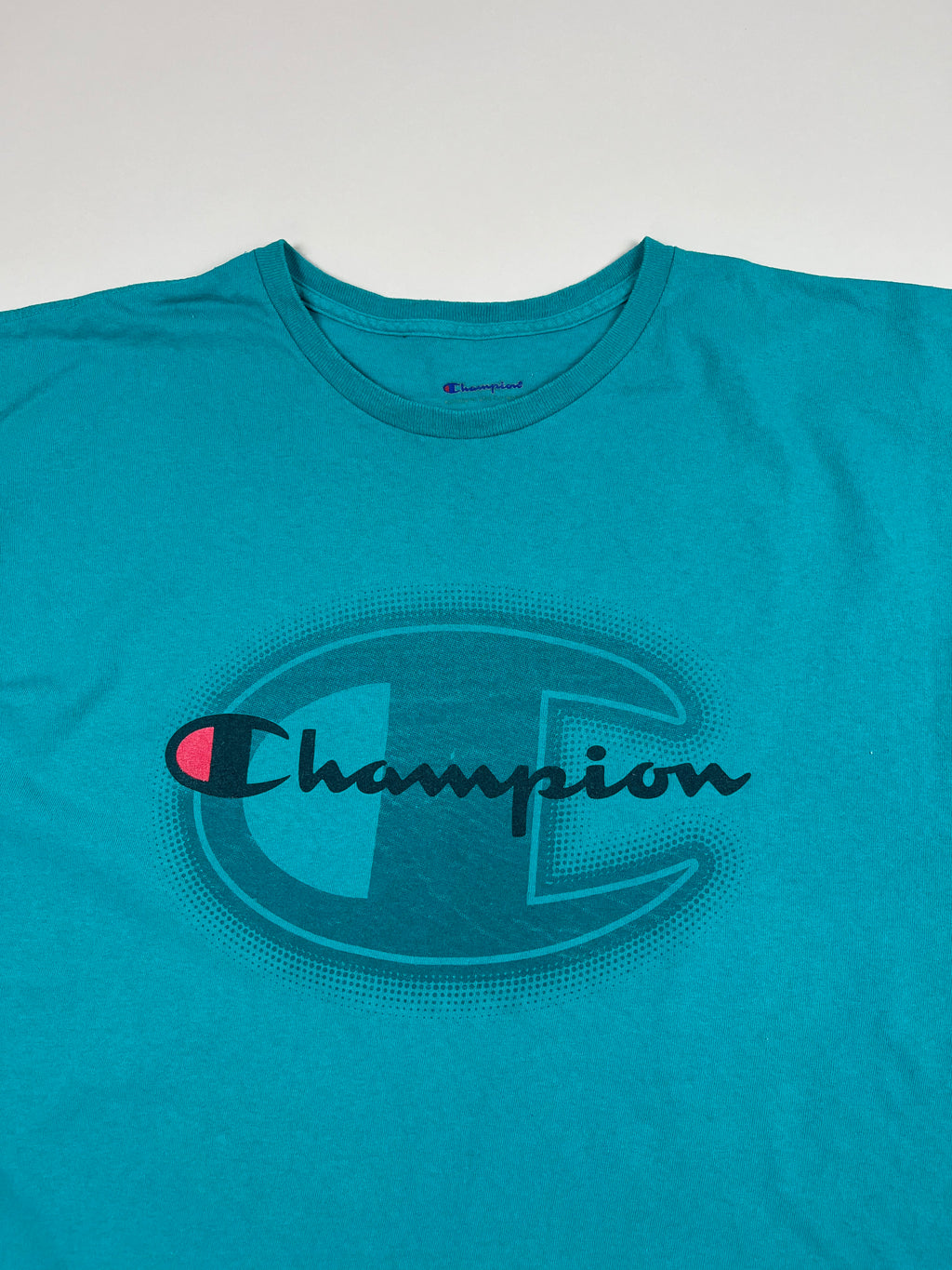 Champion T-Shirt in Türkis XXL - second hand