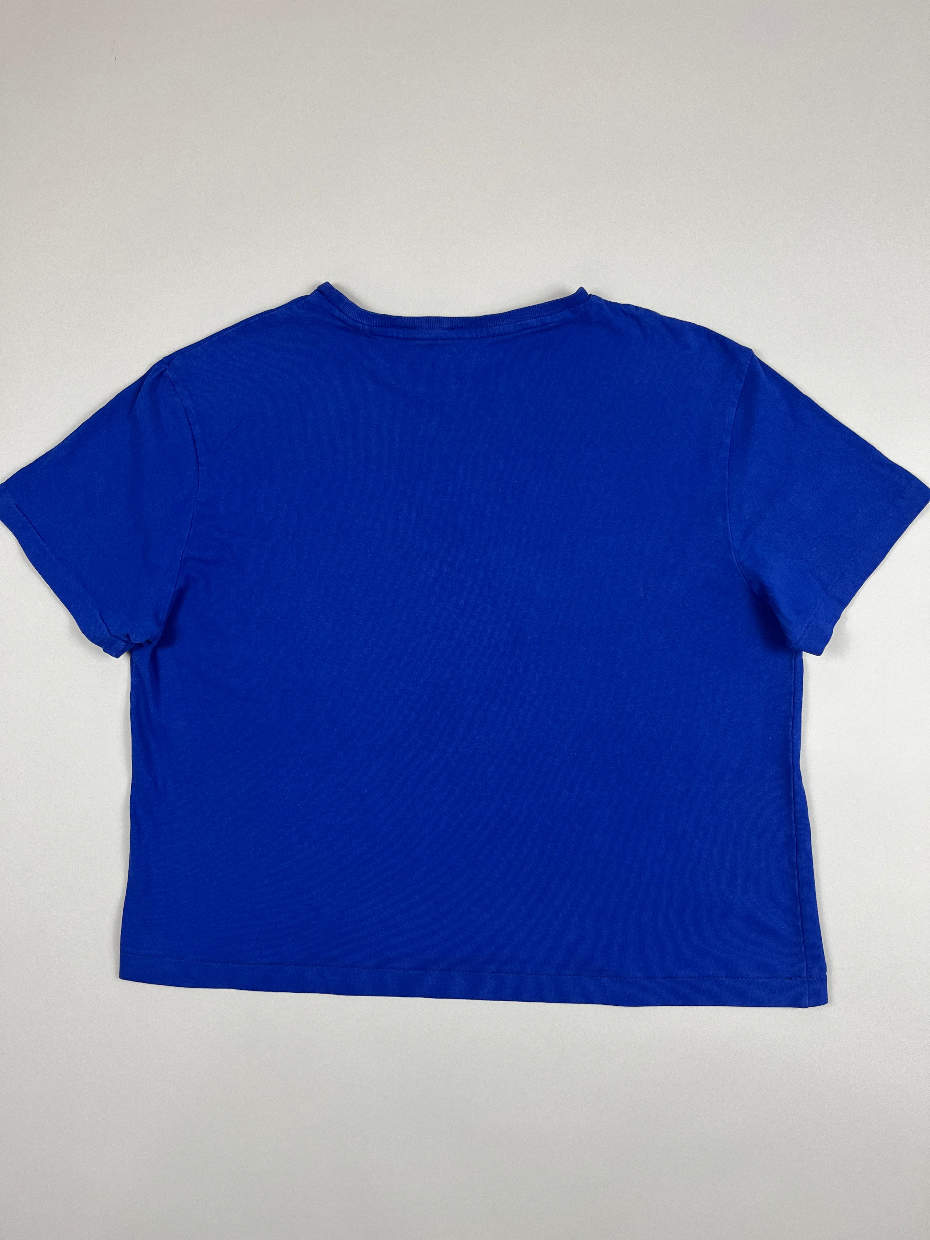 Polo Ralph Lauren T-Shirt in Royalblau mit Logo S - second hand