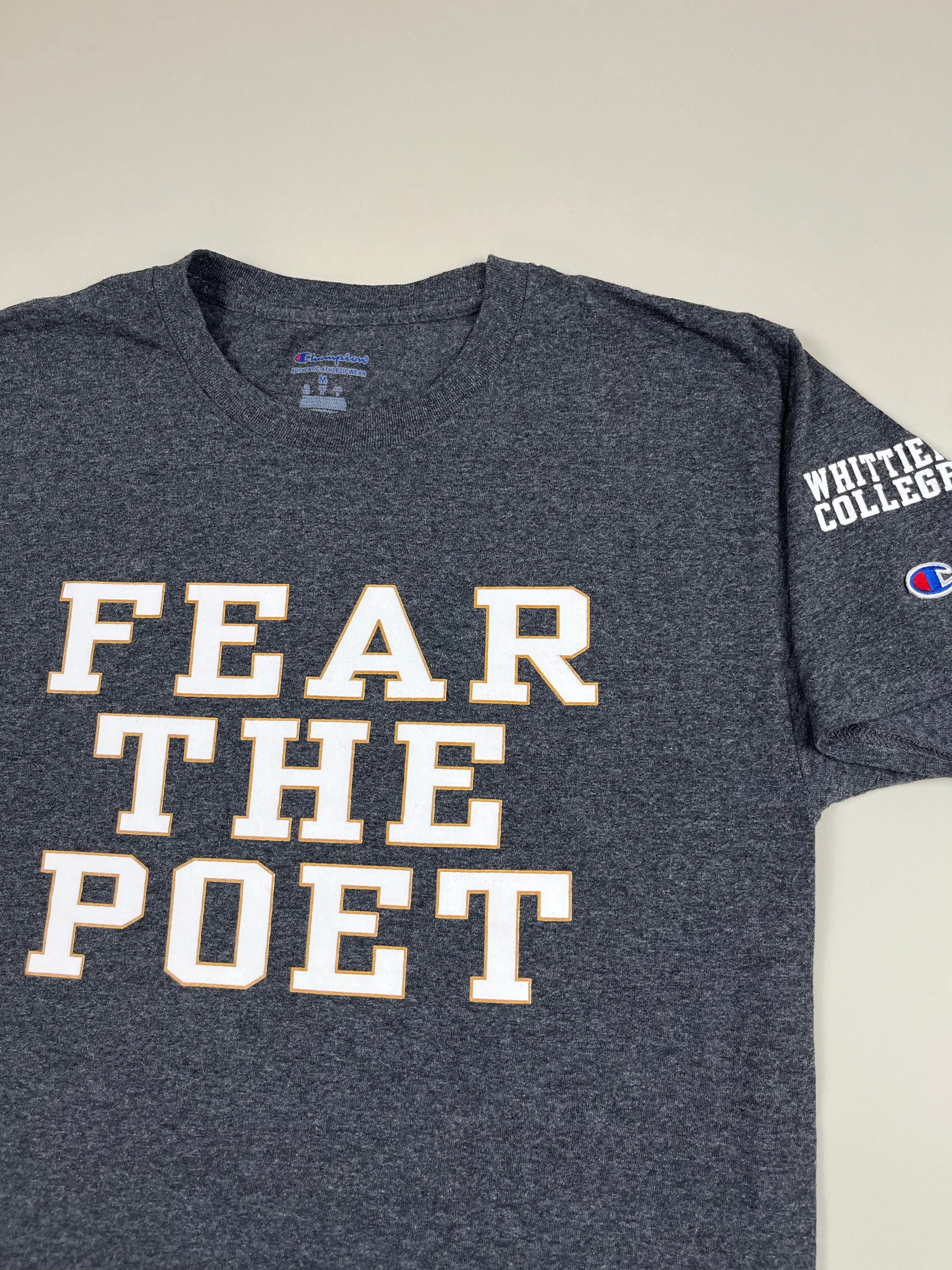 Champion T-Shirt „Fear the Poet“ in grau M - second hand