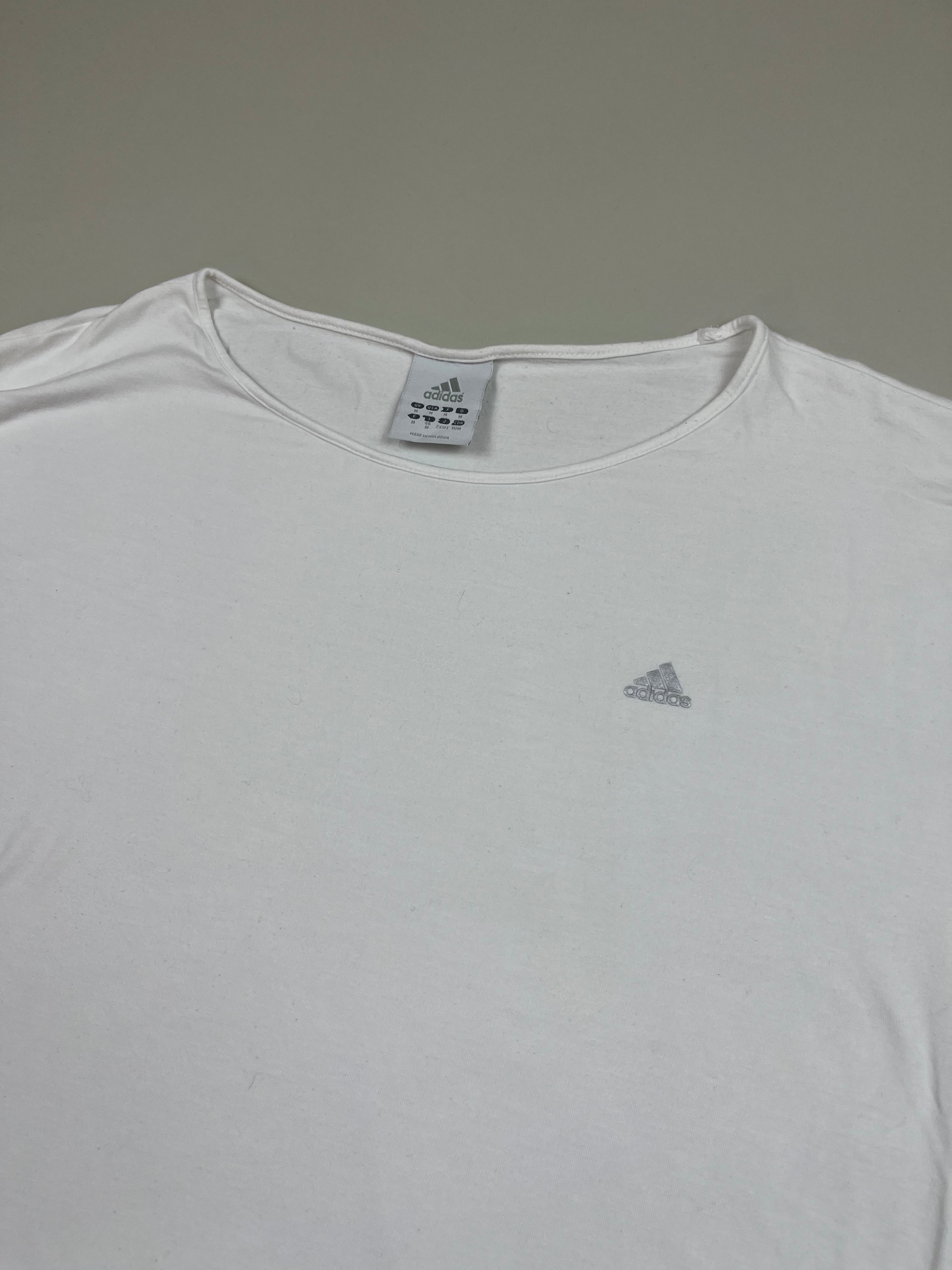 Y2K-Look Adidas Langarmshirt in Weiß M - second hand