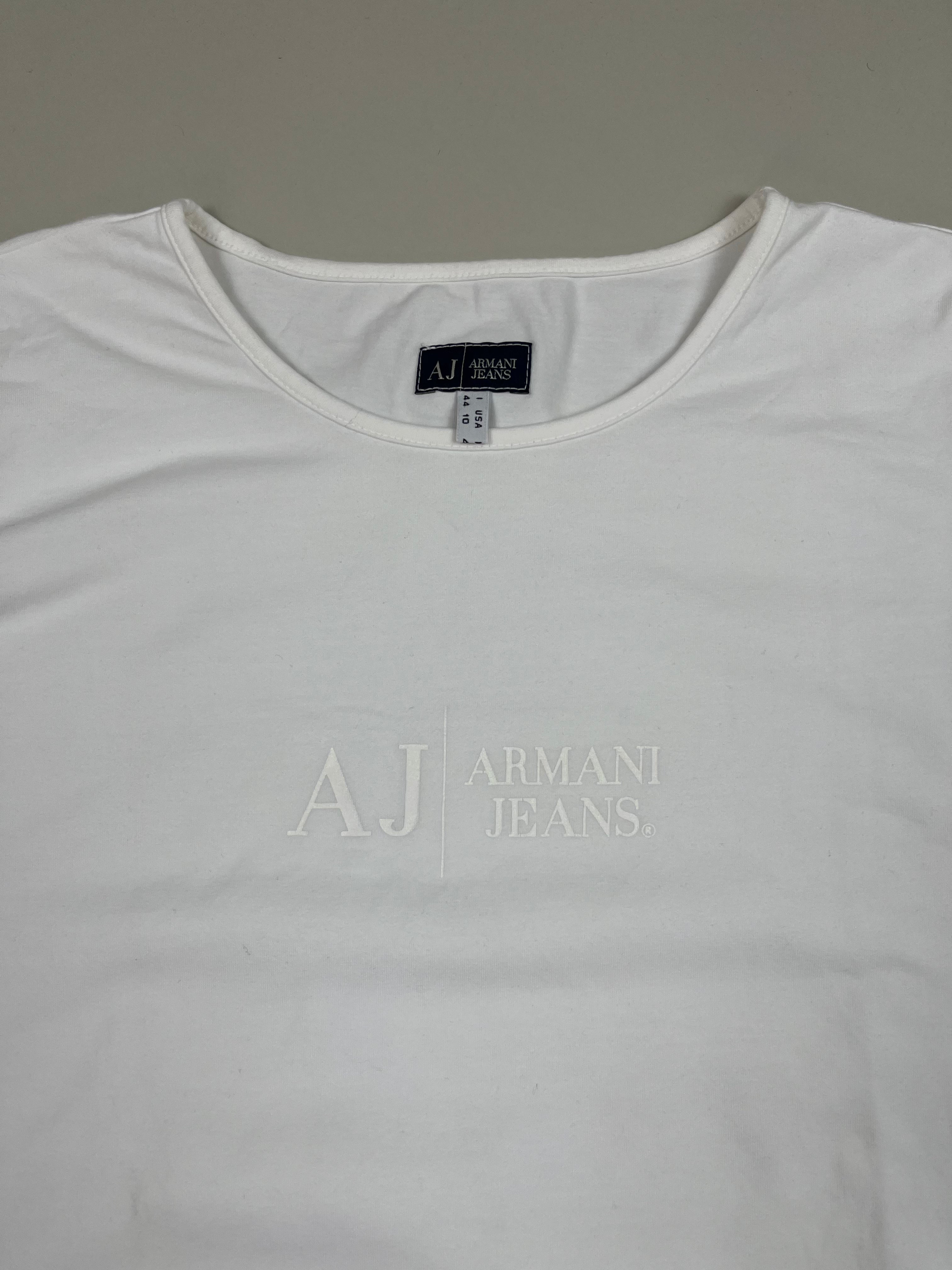 Armani Basic Langarmshirt weiß S -second hand