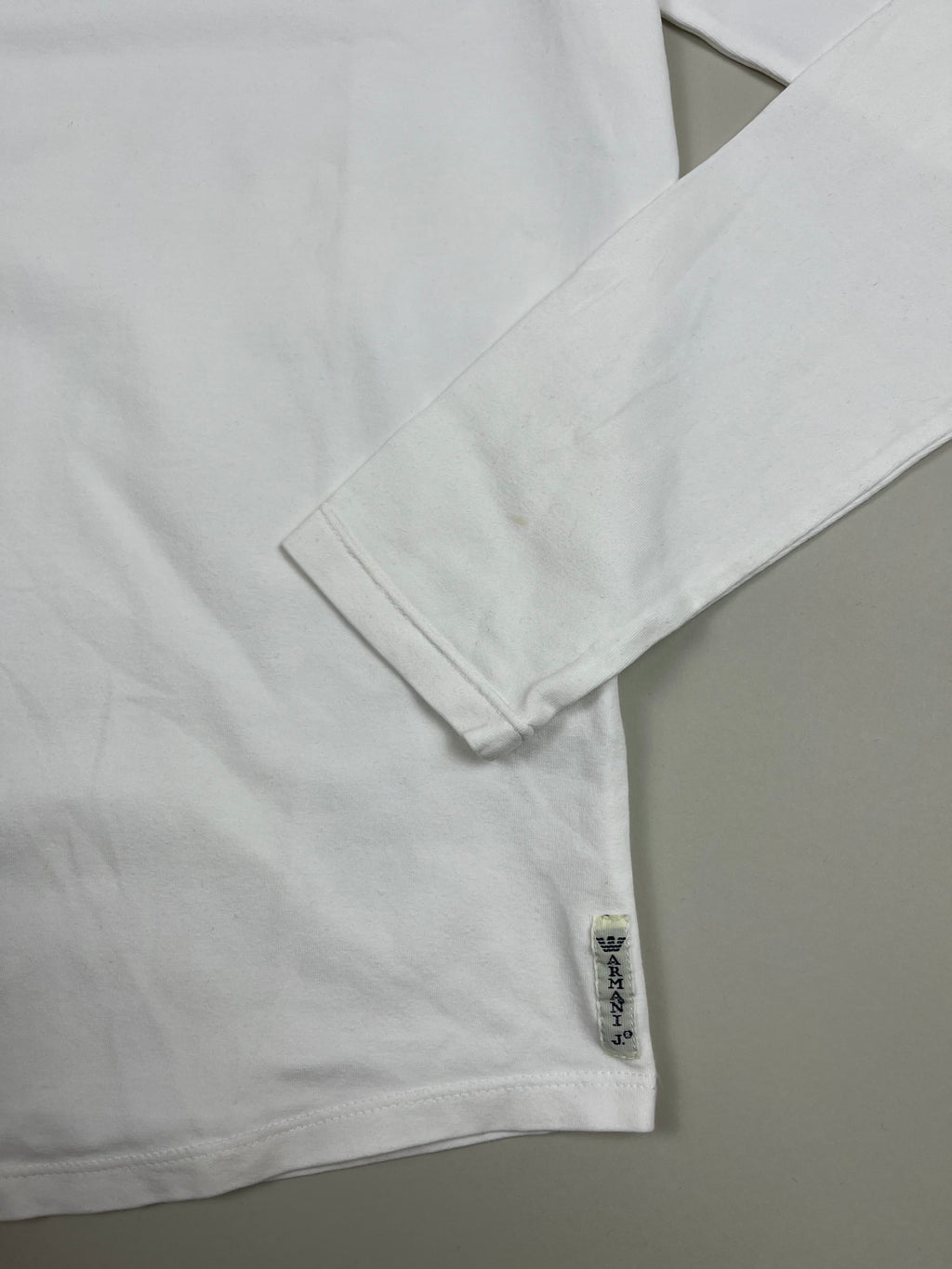 Armani Basic Langarmshirt weiß S -second hand