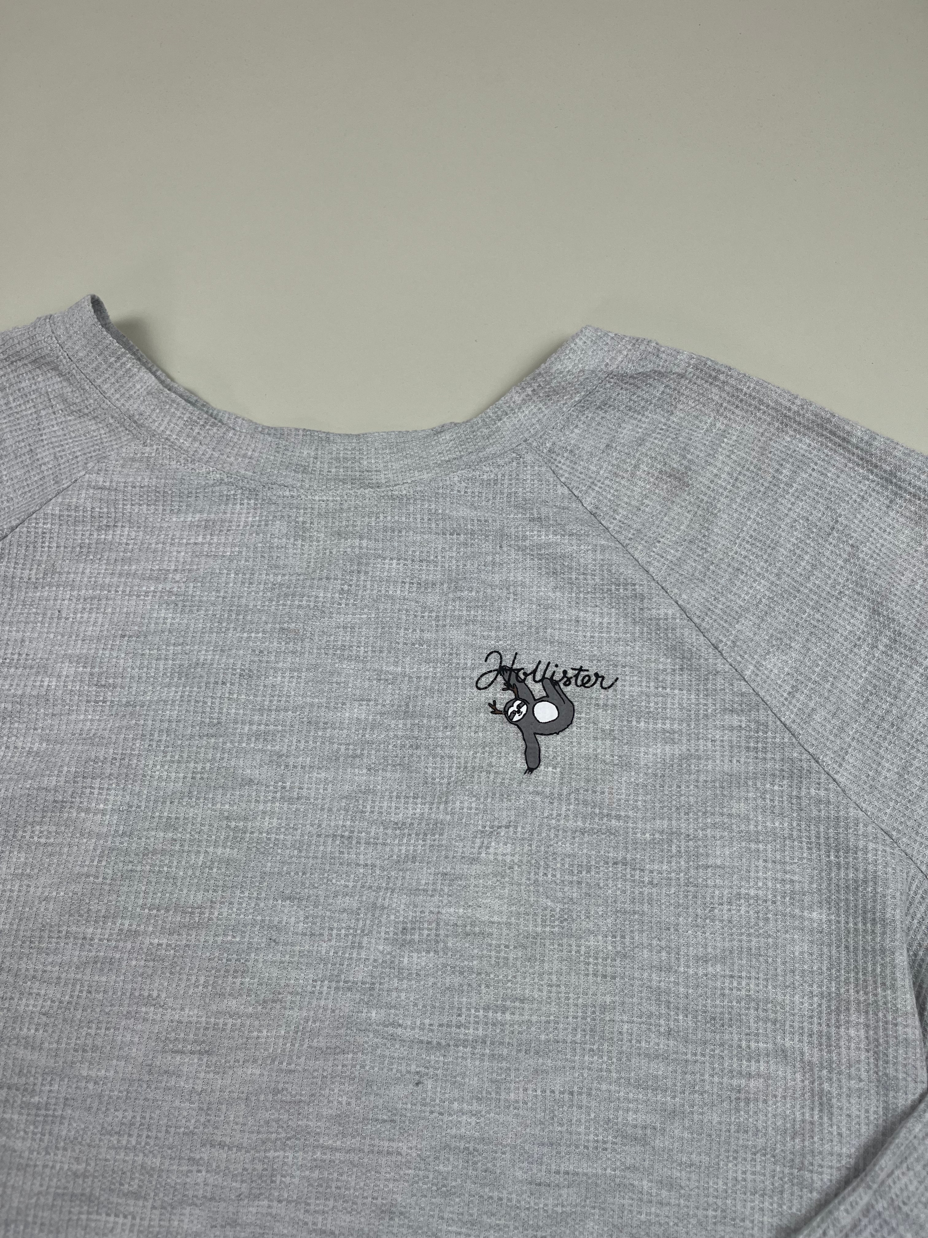 Hollister Langarmshirt in Grau XS / S - second hand