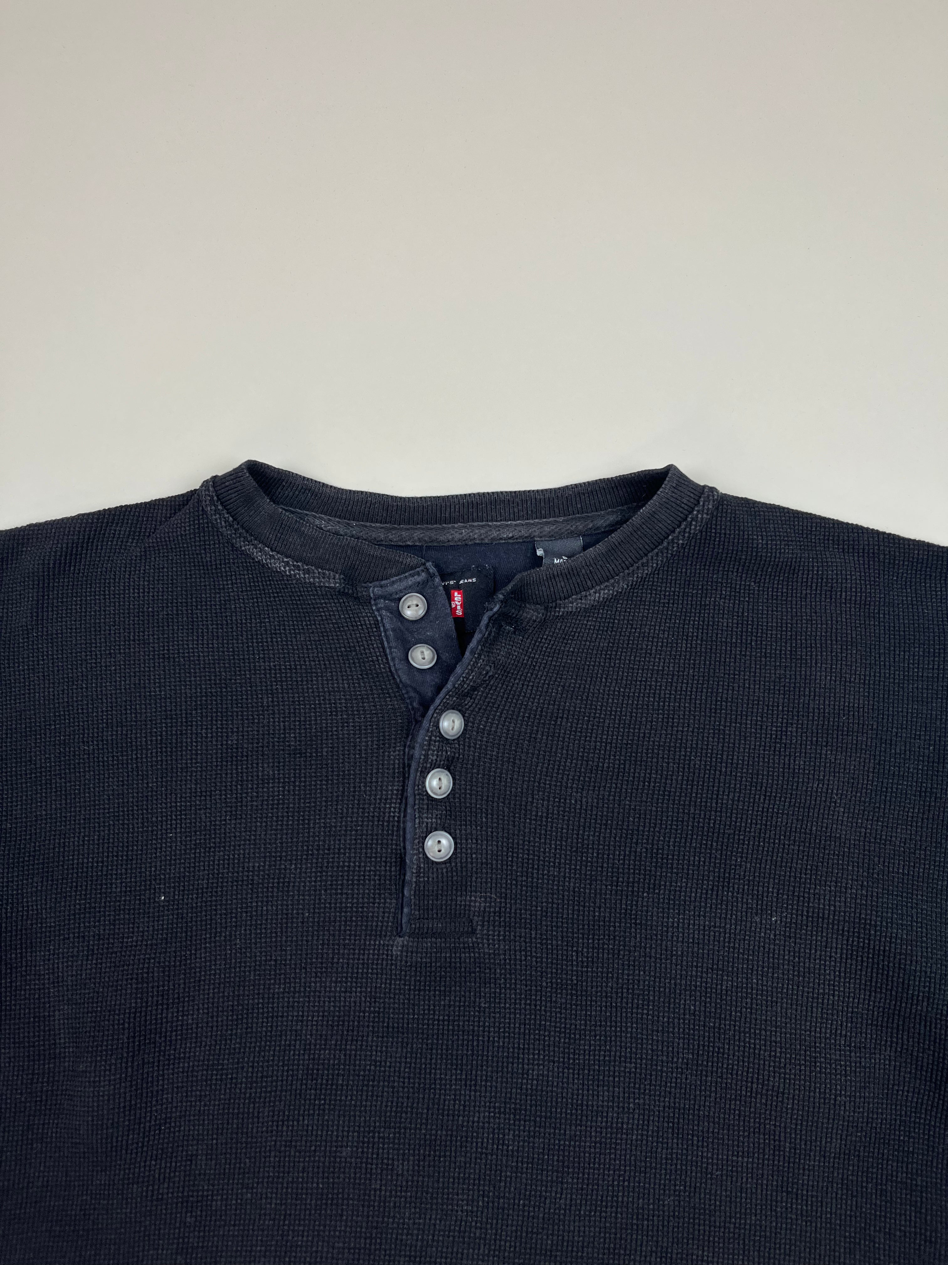 Levi's Henley-Langarmshirt mit Knopfleiste L - second hand