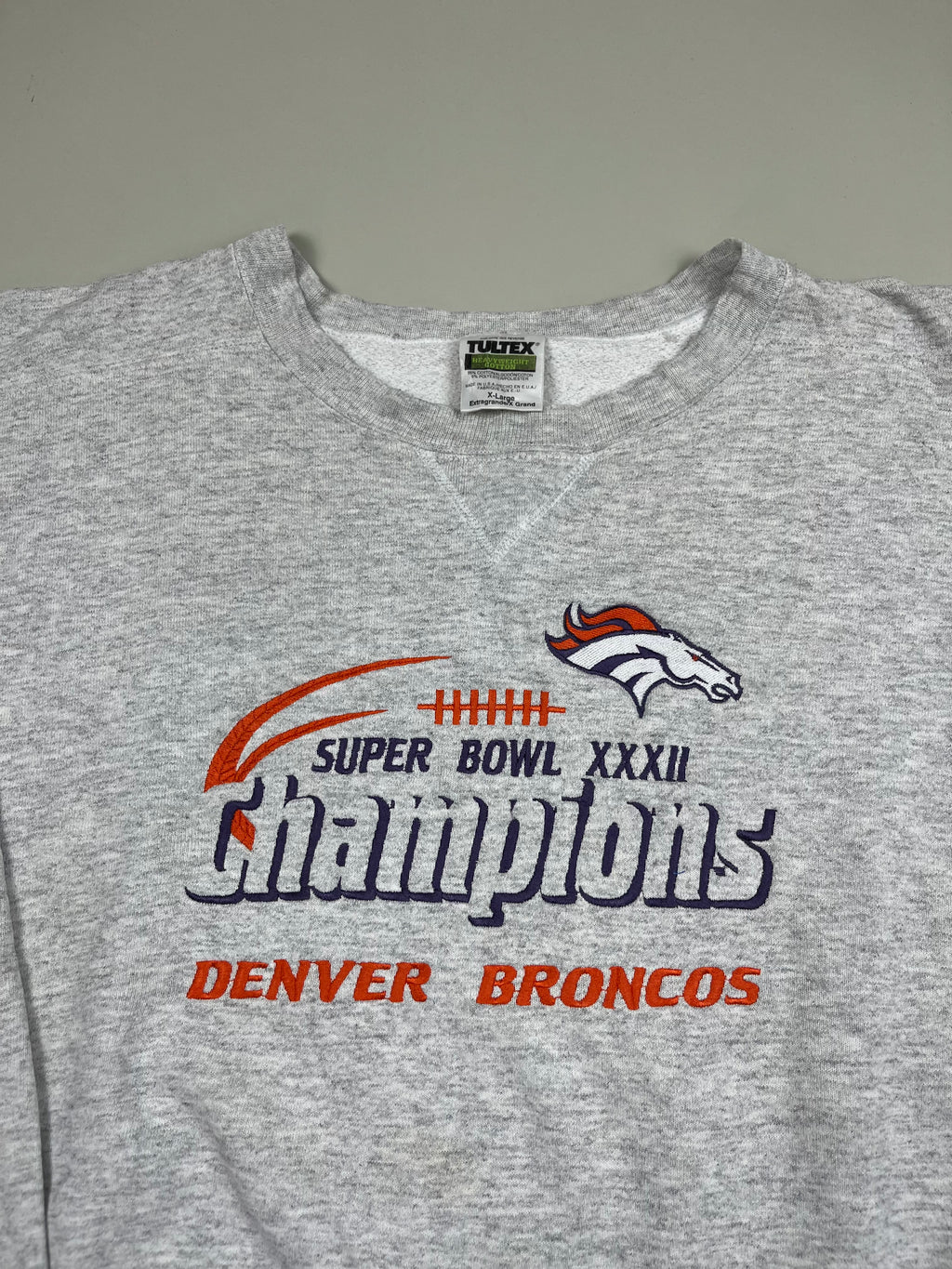 Vintage Denver Broncos Super Bowl Sweatshirt 90s XL - second hand