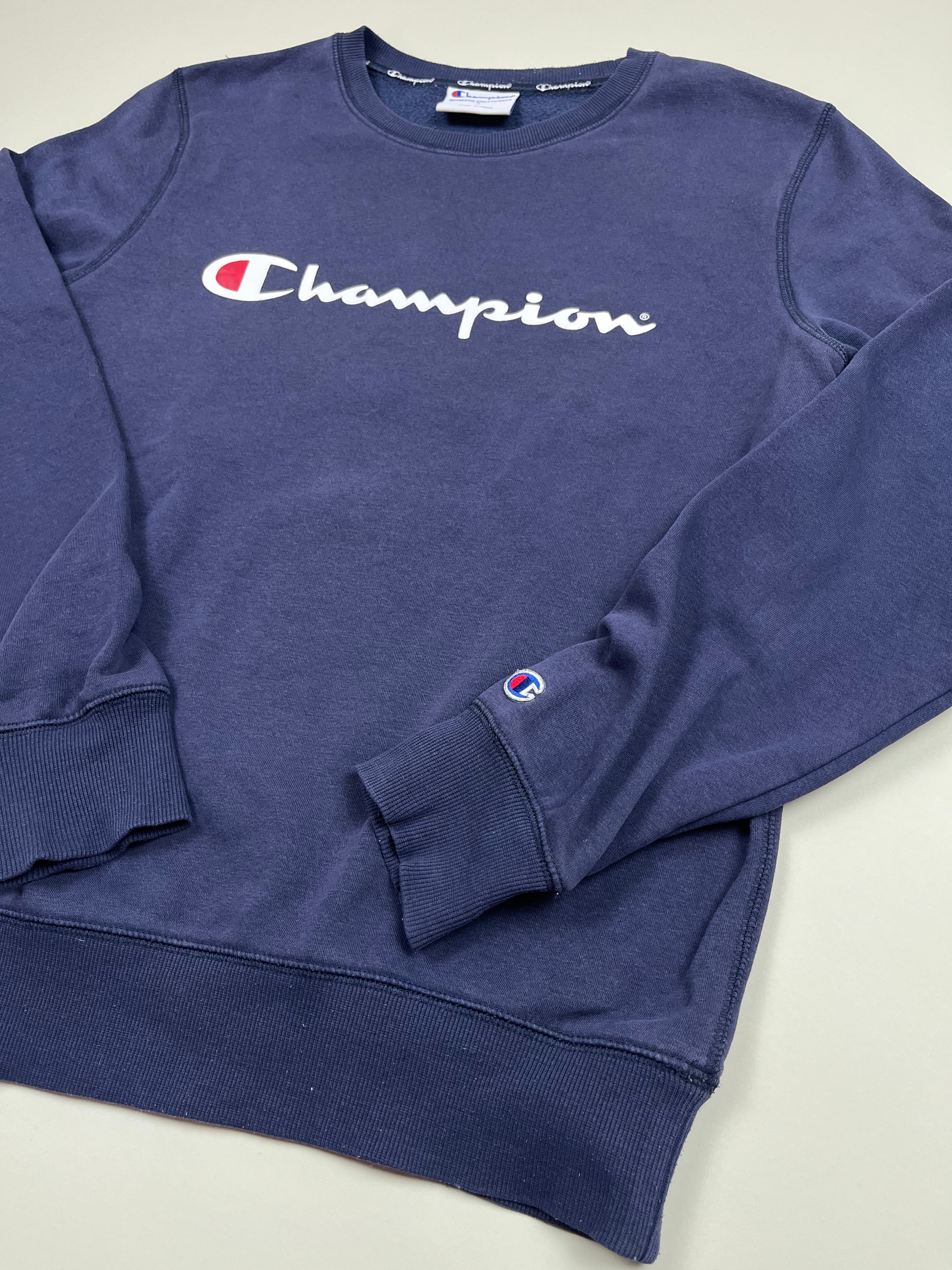 Champion Sweatshirt basic dunkelblau S - second hand