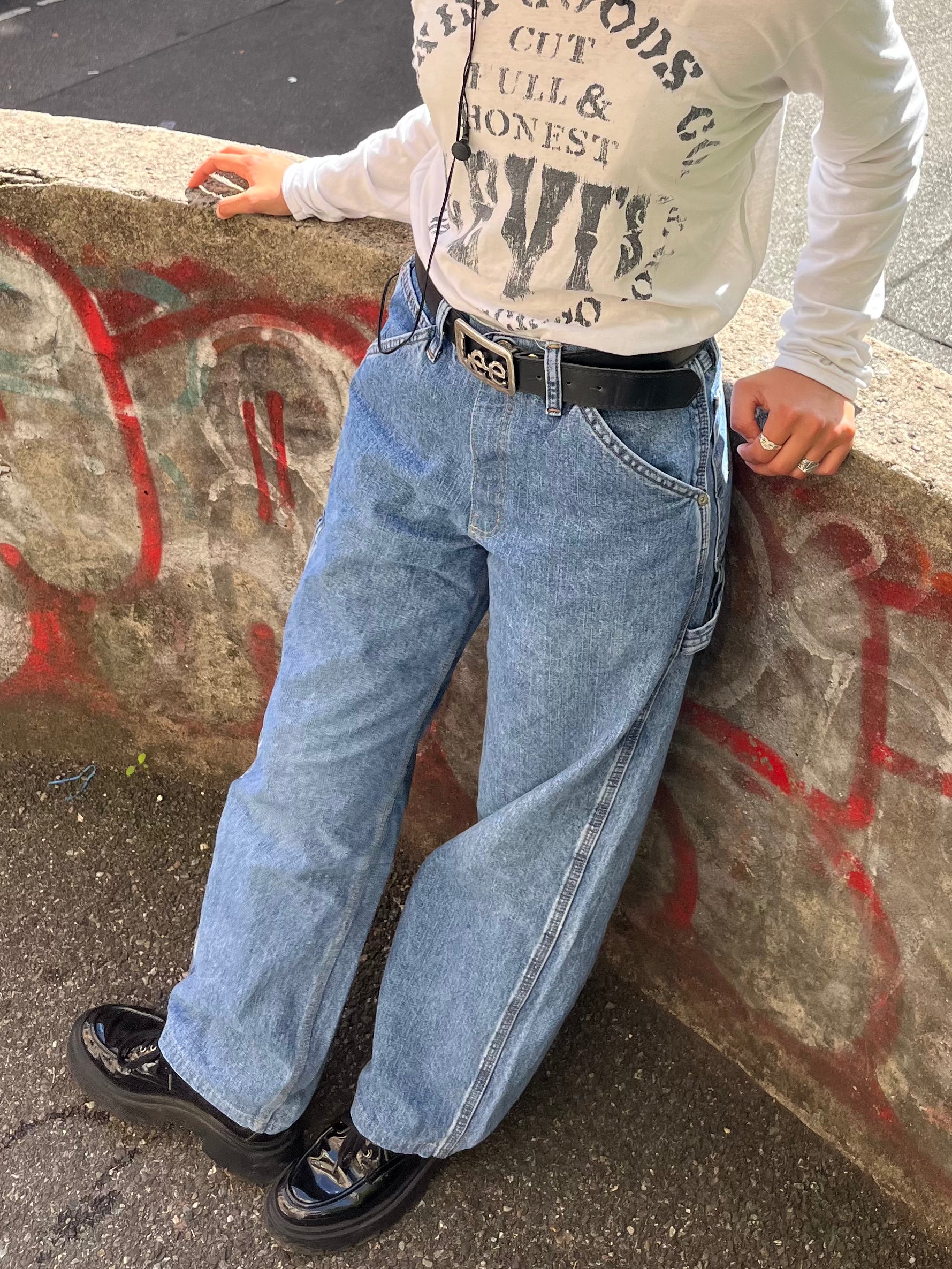 Vintage Wrangler Carpenter Jeans | 90s Baggy Workwear Denim