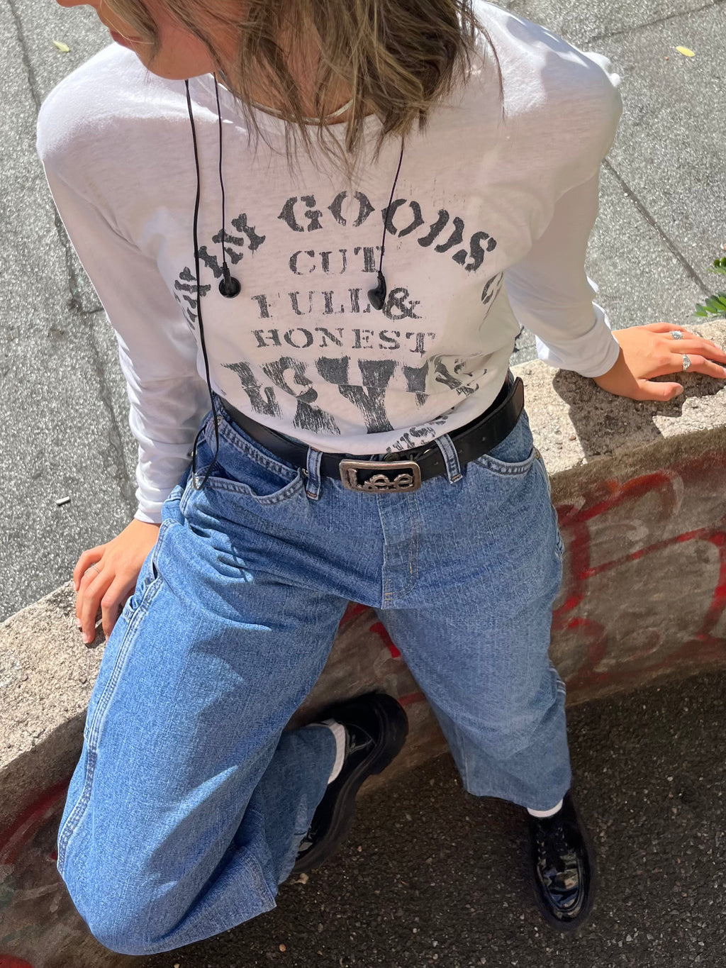 Levi’s Langarmshirt Vintage Look Print S - second hand