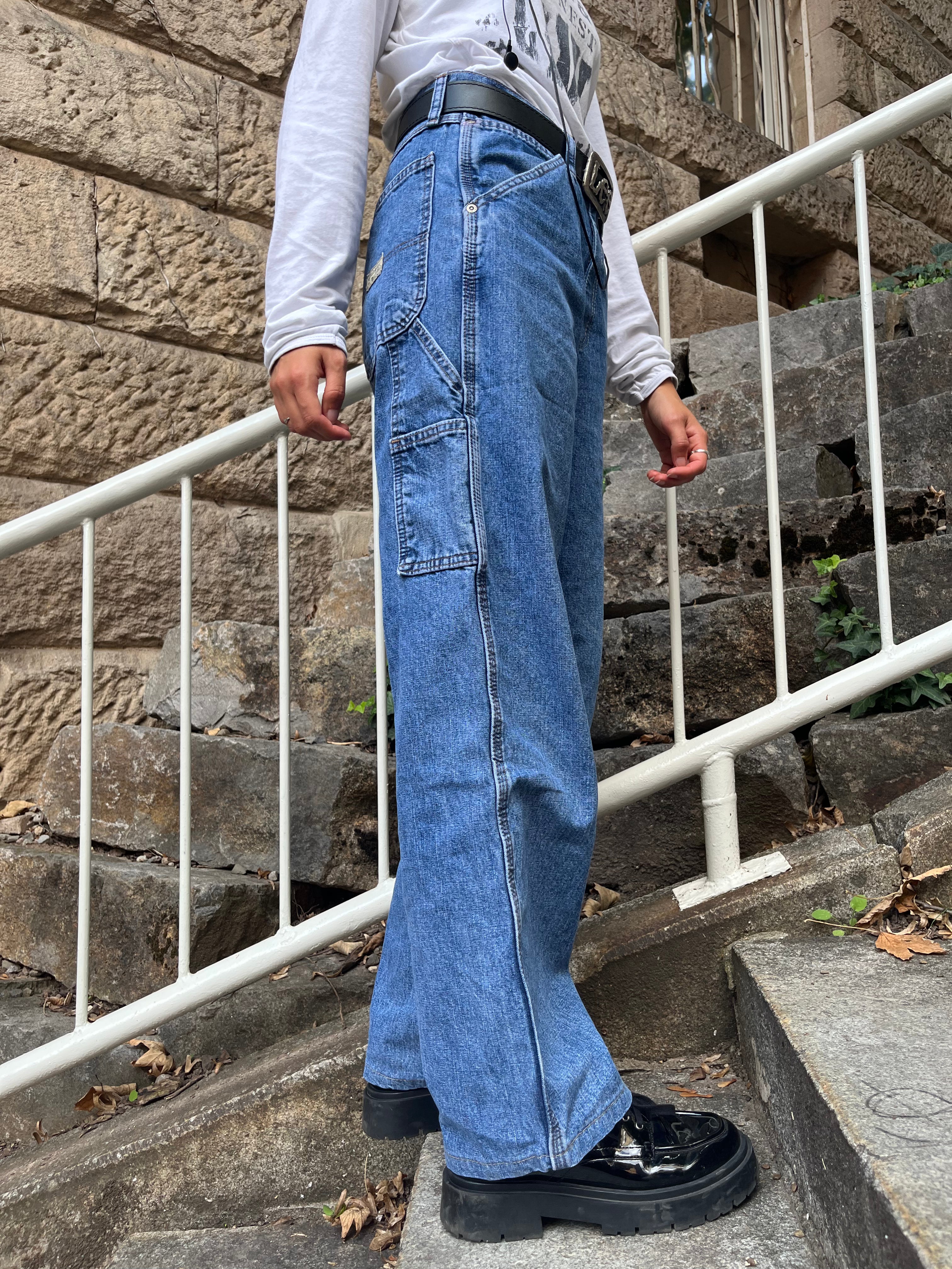 Vintage Wrangler Carpenter Jeans | 90s Baggy Workwear Denim
