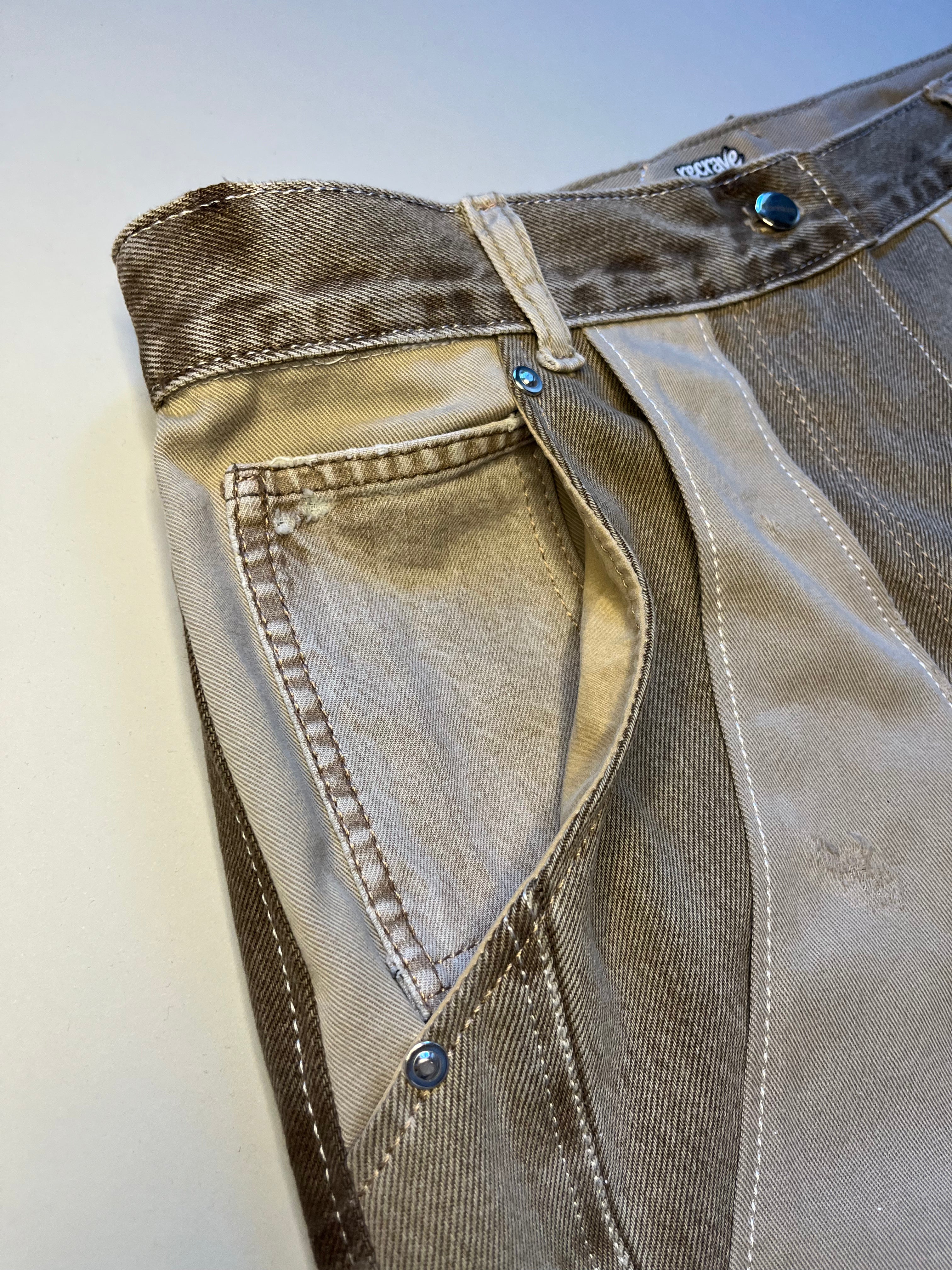 Denim Baggy Jorts Unisex – braun beige M/L | recrave originals