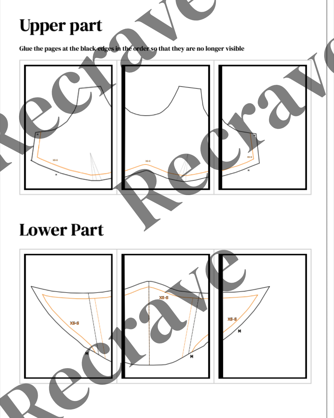 Denim Corset Sewing Pattern - Schnittmuster | Recrave Upcycling