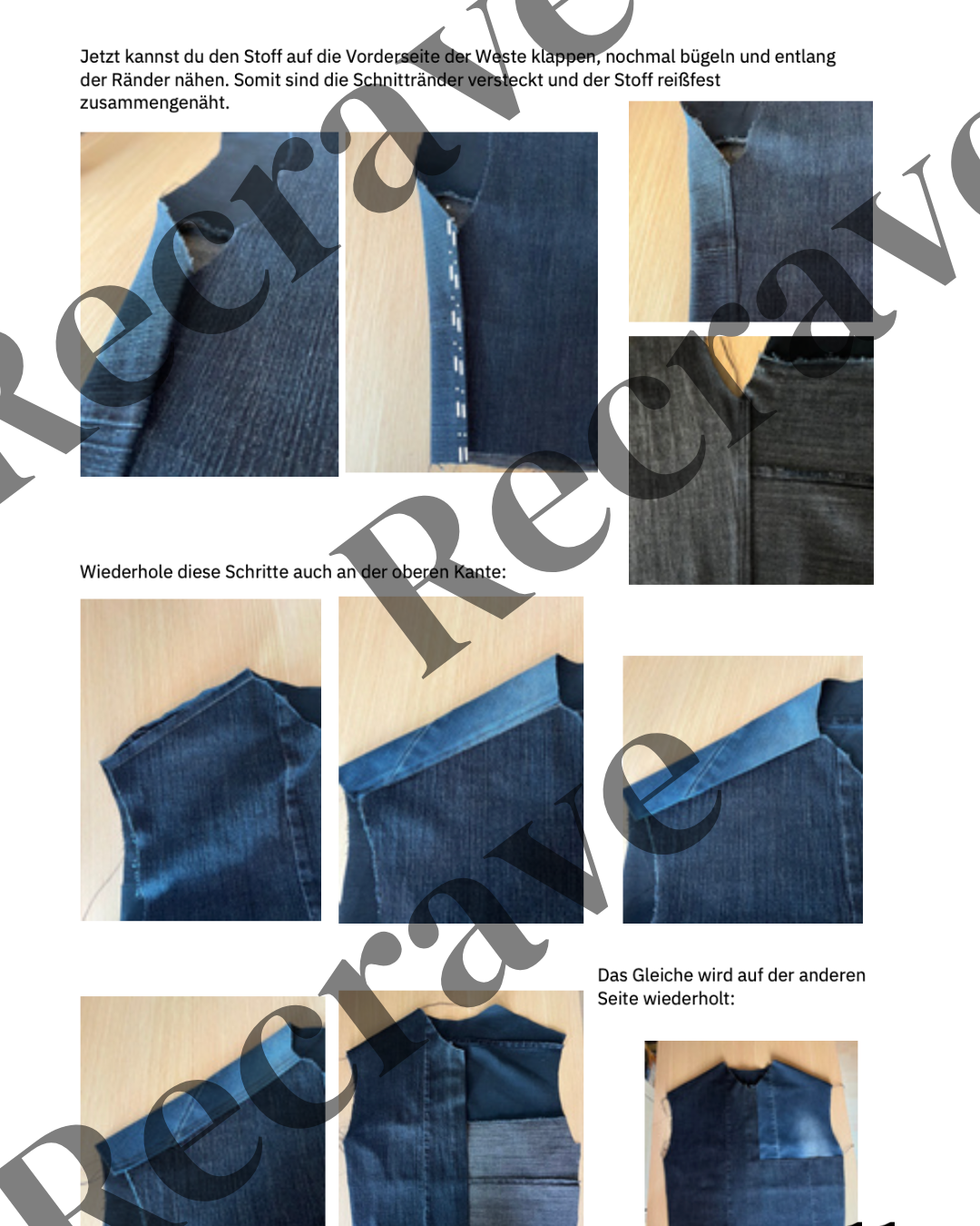 Patchwork Oversized Denim Jacket Pattern – Schnittmuster | Recrave Upcycling